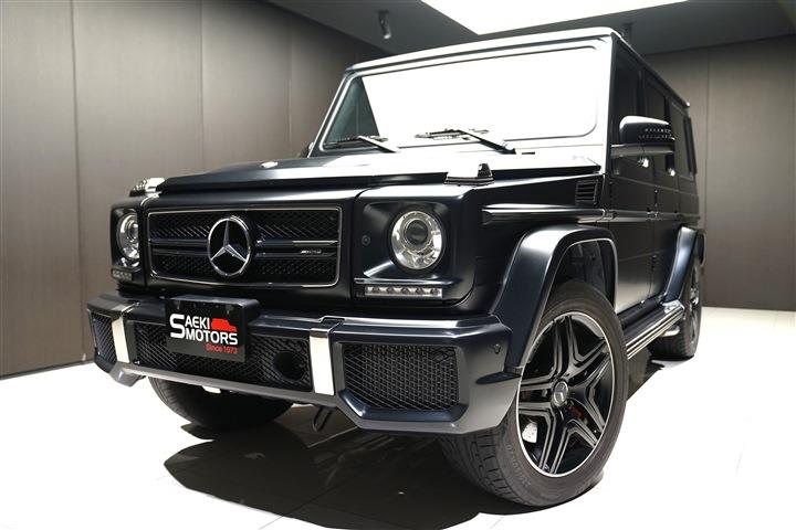 AMG Gクラス 2017年モデル G63 マグノナイトブラック  デジーノEXCPKG LHD 20インチAW ホワイト×ブラックツートンシート 20インチブラックAW サンルーフ