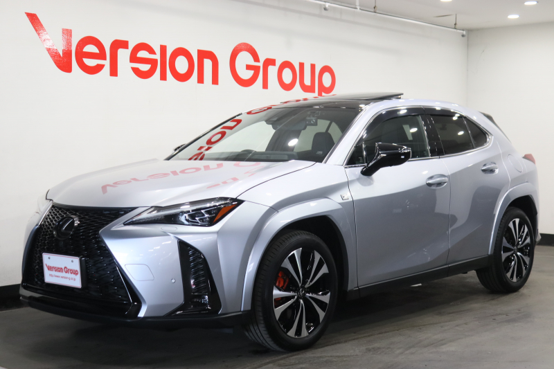 レクサス UX UX250h　Fスポーツ　エモーショナルエクスプローラー　新車保証継承付　サンルーフ　三眼LED　オレンジキャリパー　メモリーナビ　フルセグ　全周囲C　レクサスセーフティ　ETC　社外ドライブレコーダー　ベンチレーション　パワーバックドア　18AW