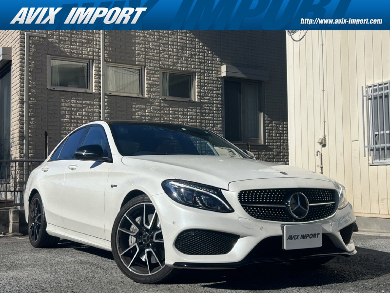 AMG Cクラス C43 4MATIC EXCP ﾚｰﾀﾞｰS 赤本革 ﾊﾟﾉﾗﾏSR HDDﾅﾋﾞ地ﾃﾞｼﾞBｶﾒﾗ 9速AT Burmester ｴｱﾊﾞﾗﾝｽP 前席ｼｰﾄﾋｰﾀｰ LEDﾗｲﾄ 自動ﾄﾗﾝｸ Pｱｼｽﾄ ACC ﾚｰﾝｷｰﾌﾟ 分割可倒式ｼｰﾄ ECOｽﾄｯﾌﾟ ｷｰﾚｽｺﾞｰ PTS C43専用ｴｱﾛ&19AW 禁煙 右H