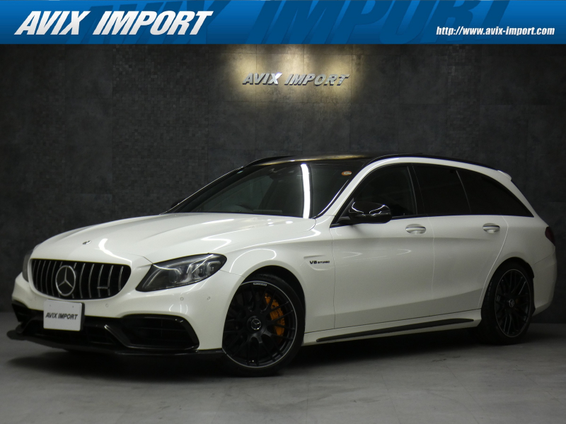 AMG Cクラス C63 S SW ｺﾝﾌｫｰﾄ&AMGｶｰﾎﾞﾝ&AMGﾊﾟﾌｫｰﾏﾝｽPKG 後期型 禁煙 黒革 ﾊﾟﾉﾗﾏSR AMGﾊﾟﾌｫｰﾏﾝｽｴｸﾞｿﾞｰｽﾄS HUD RSP ﾃﾞｨｽﾄﾛ ﾅﾋﾞTV Aｶｰﾌﾟﾚｲ 12.3ｺｯｸﾋﾟｯﾄD Bｶﾒﾗ Burmester 前席M付Pｼｰﾄ&Sﾋｰﾀｰ Pﾄﾗﾝｸ ｺﾞｰﾙﾄﾞｷｬﾘﾊﾟｰ&CCB AMGﾏｯﾄﾌﾞﾗｯｸ鍛造19AW