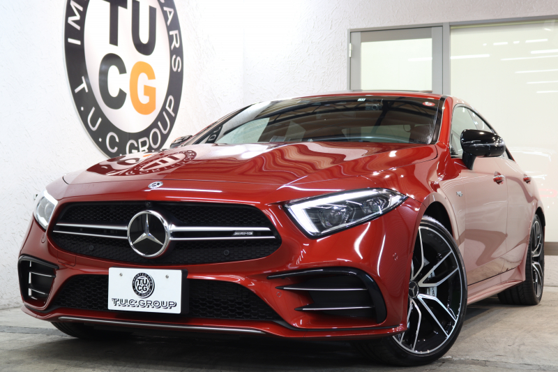 AMG CLSクラス CLS53 4MATIC+ ﾚｰﾀﾞｰｾｰﾌﾃｨPKG　ISG搭載 現行 中期 MEｺﾈｸﾄ ｷｰﾚｽｺﾞｰ 赤本革 ﾍﾞﾝﾁﾚｰﾀｰ ｻﾝﾙｰﾌ ﾍｯﾄﾞｱｯﾌﾟD HDDﾅﾋﾞTV ｽﾏﾎ連携 ﾌﾞﾙﾒｽﾀｰ 360ｶﾒﾗ PTS LEDﾗｲﾄ ﾌｯﾄﾄﾗﾝｸOP AMG専用装備&ﾁｭｰﾆﾝｸﾞ ﾜｲﾔﾚｽ充電 9AT　2年保証