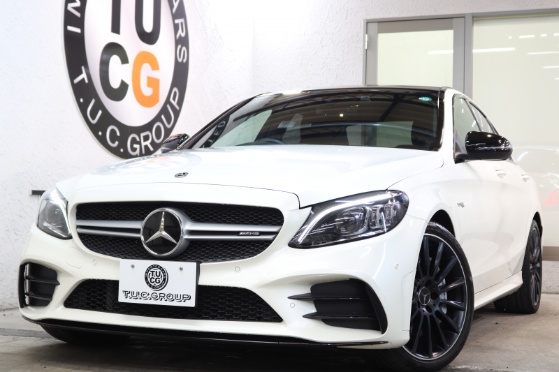 AMG Cクラス C43 4MATIC ﾚｰﾀﾞｰｾｰﾌﾃｨPKG　後期 1ｵｰﾅｰ ｷｰﾚｽｺﾞｰ 黒本革 ﾊﾟﾉﾗﾏSR ﾍｯﾄﾞｱｯﾌﾟD HDDﾅﾋﾞTV ｽﾏﾎ連携 ﾌﾞﾙﾒｽﾀｰ ﾊﾞｯｸｶﾒﾗ PTS LEDﾗｲﾄ 自動ﾄﾗﾝｸ ﾊﾝｽﾞﾌﾘｰA AMG専用装備&ﾁｭｰﾆﾝｸﾞﾀﾞｲﾅﾐｯｸS 9AT　2年保証