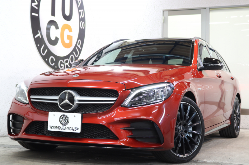 AMG Cクラス C43 4MATIC ｽﾃｰｼｮﾝﾜｺﾞﾝ ﾚｰﾀﾞｰｾｰﾌﾃｨPKG　後期 ｷｰﾚｽｺﾞｰ 黒本革 ﾊﾟﾉﾗﾏSR ﾍｯﾄﾞｱｯﾌﾟD HDDﾅﾋﾞTV ｽﾏﾎ連携 ﾌﾞﾙﾒｽﾀｰ ﾊﾞｯｸｶﾒﾗ PTS LEDﾗｲﾄ 自動Rｹﾞｰﾄ ﾊﾝｽﾞﾌﾘｰA AMG専用装備&ﾁｭｰﾆﾝｸﾞ 9AT　2年保証
