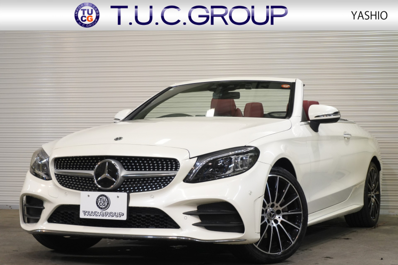 メルセデスベンツ Cクラス C180ｶﾌﾞﾘｵﾚ ｽﾎﾟｰﾂ ﾚｻﾞｰｴｸｽｸﾙｰｼﾌﾞ&ﾚｰﾀﾞｰｾｰﾌﾃｨPKG　後期ﾓﾃﾞﾙ 1ｵｰﾅｰ 赤帆 赤革 ｼｰﾄﾋｰﾀｰ ｴｱｽｶｰﾌ 純正ナビ ﾌﾙｾｸﾞTV CarPlay HUD ﾏﾙﾁﾋﾞｰﾑLED ｴｱｻｽ AMGｴｱﾛ&19ｲﾝﾁAW　2年保証