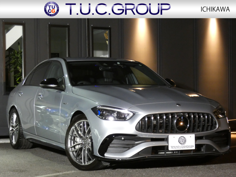 AMG Cクラス C43 4MATIC ﾚｰﾀﾞｰｾｰﾌﾃｨPKG　1ｵｰﾅｰ BSG搭載 現行型 AMGｴｱﾛ&19AW AMGﾅｲﾄPKG ﾊﾟﾌｫｰﾏﾝｽｻｳﾝﾄﾞ ﾘｱｱｸｽﾙｽﾃｱﾘﾝｸﾞ 黒本革ｼｰﾄ/ﾋｰﾀｰ/ﾍﾞﾝﾁﾚｰﾀｰ MBUXﾅﾋﾞ 地ﾃﾞｼﾞ 360ｶﾒﾗ Burmester HUD DIGITALﾗｲﾄ　新車保証継承可能