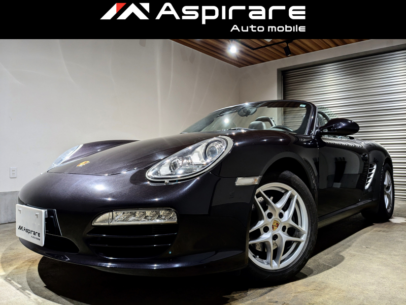 ポルシェ ボクスター(Type987) 2.9PDK　ブラックハーフレザーシート　シートヒーター　カーナビTV　リアカメラ　キセノンヘッドライト　オートエアコン　左ハンドル