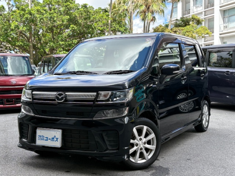 マツダ フレア ハイブリッドXS　OP5年保証対象車　LEDライト　純正アルミホイール14インチ　革巻きステア　シートヒーター　社外オーディオ（CD／BT）　オートライト　横滑り防止　スマートキー