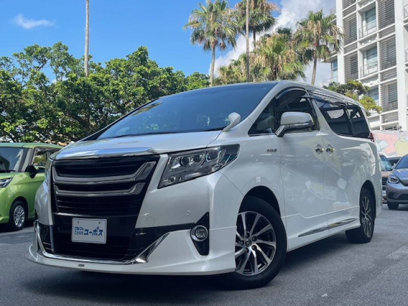 トヨタ アルファード ハイブリッド G　純正9インチナビ　純正エアロモデリスタ　両側パワースライドドア　クリアランスソナー　オットマン　パワーシート　メモリーシート　ハーフレザーシート