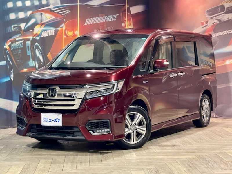ホンダ ステップワゴン スパーダハイブリッドG　EXホンダセンシング　OP5年保証対象車　純正ナビ（フルセグ／Bluetooth／USB／DVD／CD）　全方位モニター　両側パワースライドドア　前席シートヒーター　ETC　ブレーキホールド　LEDヘッドライト