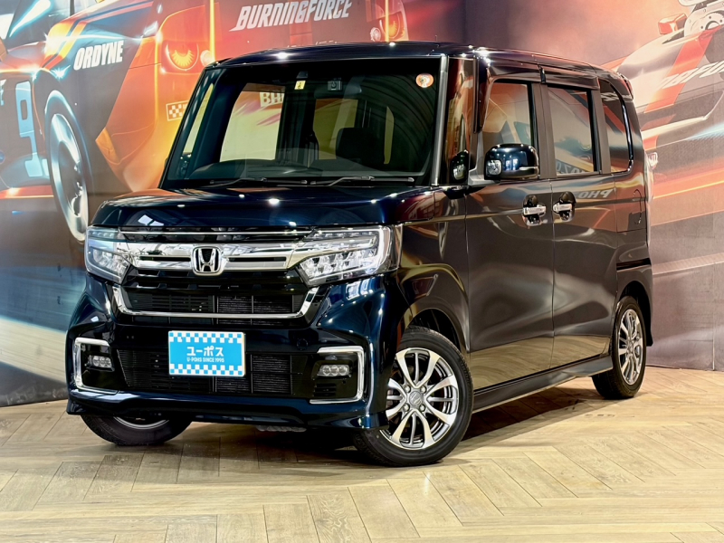 ホンダ N-BOX カスタム　L　ワンオーナー　純正ナビ（フルセグTV／CD／DVD／Bluetooth／USB）ホンダセンシング　レーダークルーズコントロール　バックカメラ　パワースライドドア　ドライブレコーダー　ETC　LDA