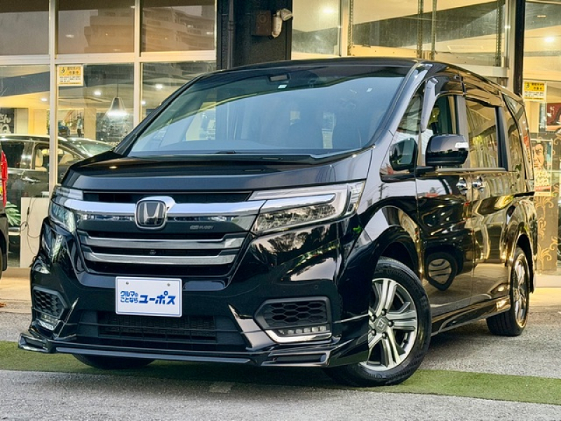 ホンダ ステップワゴン eHEVスパーダG EXホンダセンシング　OP10年保証対象車　無限エアログリル　ドラレコ前後　両側パワスラ　ハーフレザー　ホンダセンシング　
