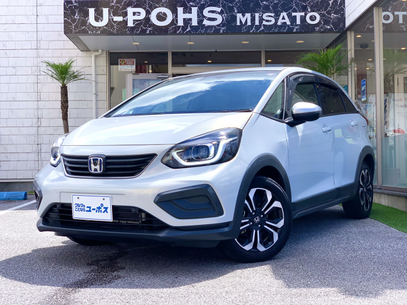 ホンダ フィット e:HEVクロスター　OP10年保証対象車　ETC搭載　ドライブレコーダー　純正ナビ(CD/DVD/BT/フルセグTV) ウィンカーミラー　クルーズコントロール　コーナーセンサー　バックモニター　走行1．3万km