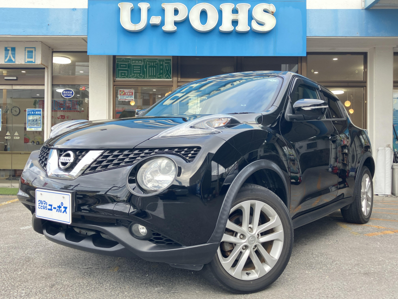 日産 ジューク 15RX　Vセレクション　OP5年保証対象車　カロッツェリアメモリーナビ（CD／DVD／BT／フルセグTV）　アラウンドビューモニター　エマージェンシーブレーキ　LDA　アイドリングストップ