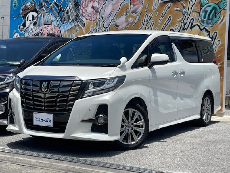 トヨタ アルファード 2．5S　Aパッケージ　タイプブラック　OP5年保証対象車両　純正SDナビ（CD／DVD／Bluetooth／フルセグ）　クリアランスソナー　クルーズコントロール　バックカメラ　後席モニター　電子パーキング　ETC