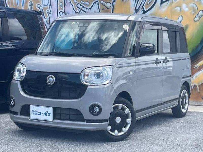 ダイハツ ムーブキャンバス Gブラックアクセントリミテッド　SAIII　OP5年保証対象車両　走行距離8，760km　純正メSDナビ（CD／DVD／フルセグ）　バックモニター／360°ビューモニター　ドライブレコーダー　スマートアシスト　両側パワースライドドア　ETC