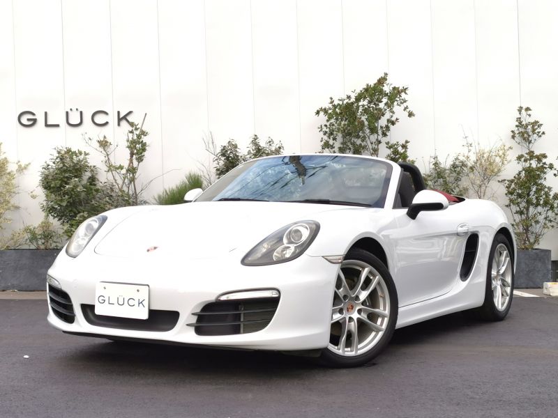 ポルシェ ボクスター(Type981) PDK　レッドソフトトップ スポーツクロノPKG ボディ同色インテリアPKG BOSE クルコン カラークレスト 19インチAW スポーツデザインステアリング