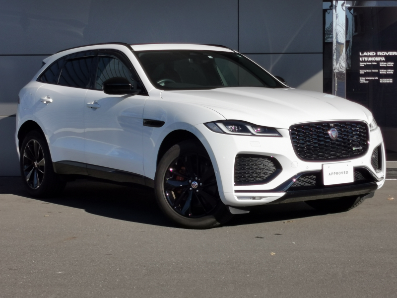 ジャガー F-PACE RダイナミックブラックCuratedForJapan 4WD 1オーナー 禁煙車 茶革 ガラスルーフ 20AW シートヒーター ステアリングヒーター 12ウェイ電動シ-ト 電動テレスコチルト フォグランプ ルーフレール オートハイビーム シーケンシャルウインカー 置くだけ充電 アップルカープレイ