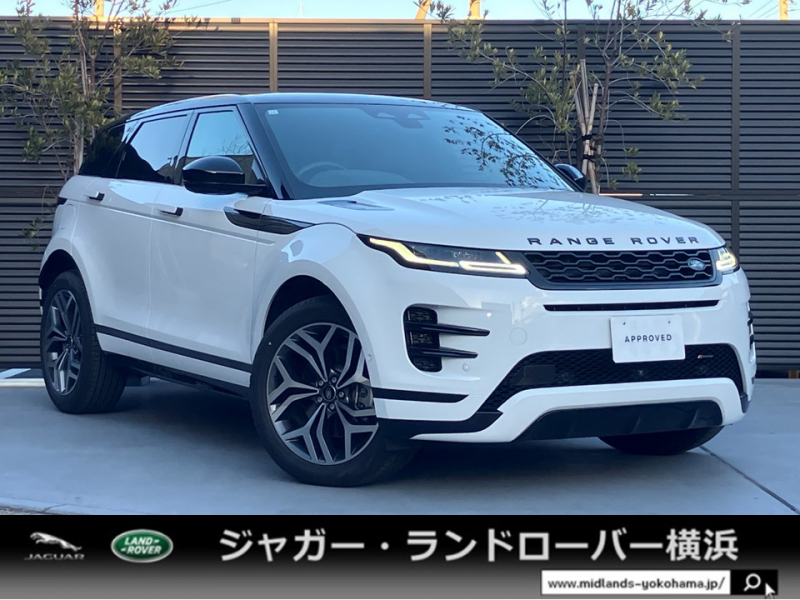 ランドローバー レンジローバー EVOQUE RダイナミックSE2.0L P250 4WD 1オーナー パノラミックルーフ ブラックパック アダプティブクルーズコントロール 20インチアルミ コントラストルーフ 電動シートメモリー機能付 3Dサラウンドカメラ アップルカープレイ アンドロイドオート パワーテールゲート アンビエントライト