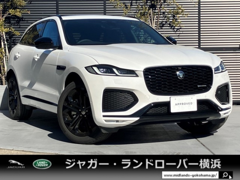 ジャガー F-PACE RダイナミックSE2.0L D200 4WD 1オーナー 禁煙車 ガラスルーフ OP21インチアルミ MERIDIAN シートヒーター コールドクライメートパック ステアリングヒーター アダプティブダイナミクス 電動コラム ルーフレール ブラックパック ステアリングヒーター コンフィギュアブルダイナミック 液晶メーター