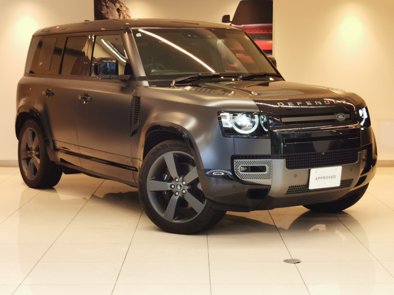 ランドローバー ディフェンダー 110 カルパチアンエディション 5.0L V8S/C P525 AWD 1オーナー 茶革シート サンルーフ フロントシートヒーター＆クーラー MERIDIANサラウンド インタラクティブドライバーディスプレイ ヘッドアップディスプレイ ワイヤレスデバイスチャージング クリアサイトインテリアリアビューミラー