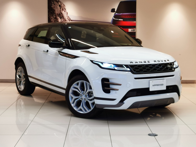 ランドローバー レンジローバー EVOQUE Rダイナミック S 2.0L P250 AWD 1オーナー 黒革シート フロントシートヒーター OP20インチアルミホイール ブラックコントラストルーフ プレミアムLEDヘッドライト ワイヤレスデバイスチャージング ACC ステアリングホイールヒーター